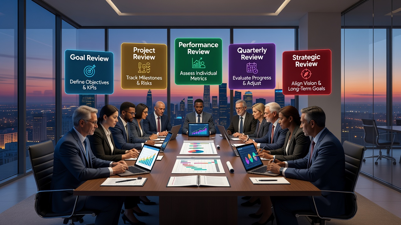 How to Run a Goal Review, Project Review, Performance Review, Quarterly Review, and Strategic Review Effectively