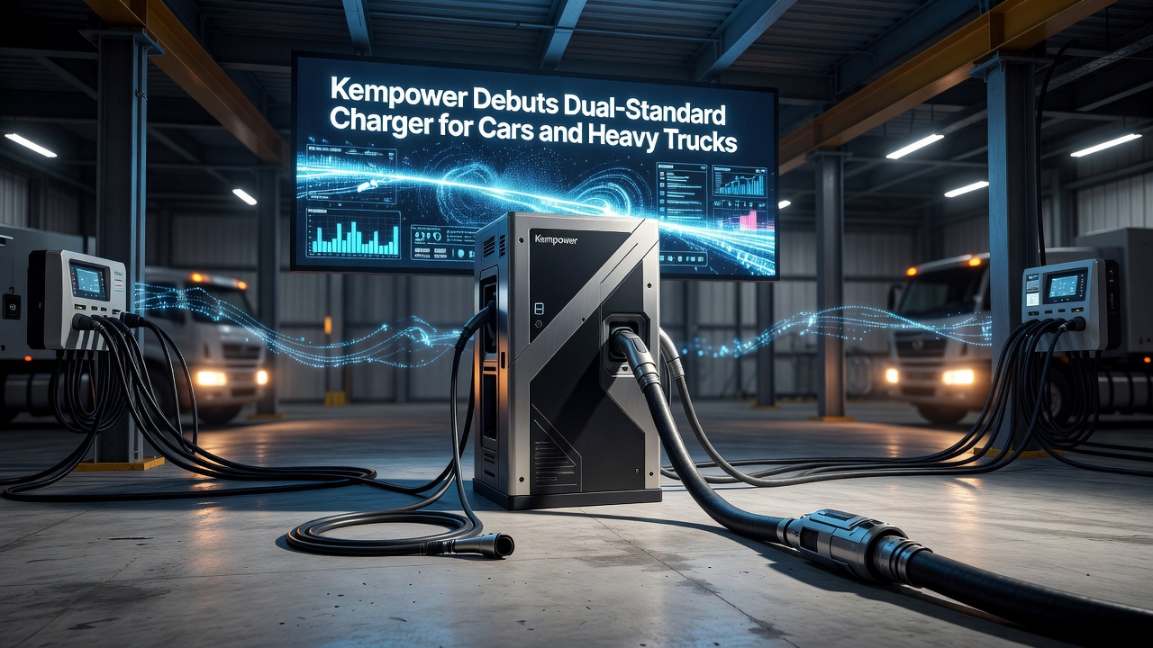 Kempower Debuts Dual-Standard Charger for Cars and Heavy Trucks