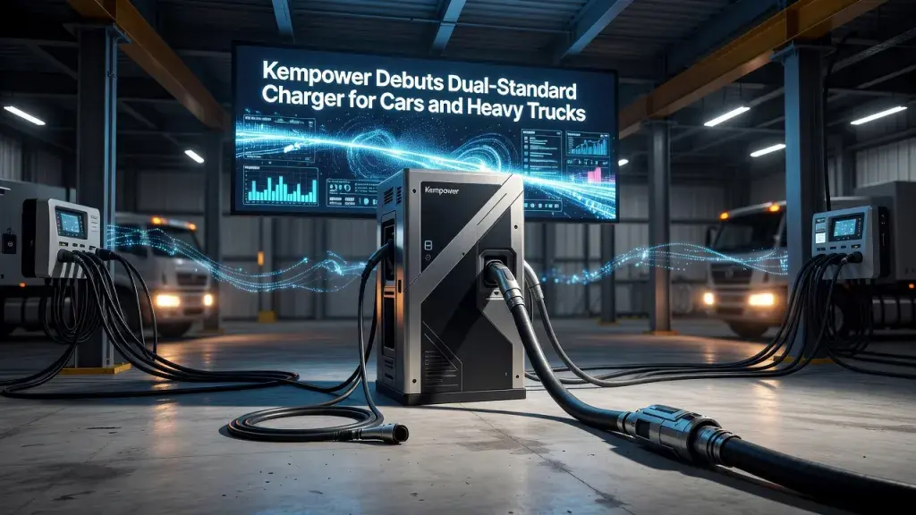 Kempower Debuts Dual-Standard Charger for Cars and Heavy Trucks